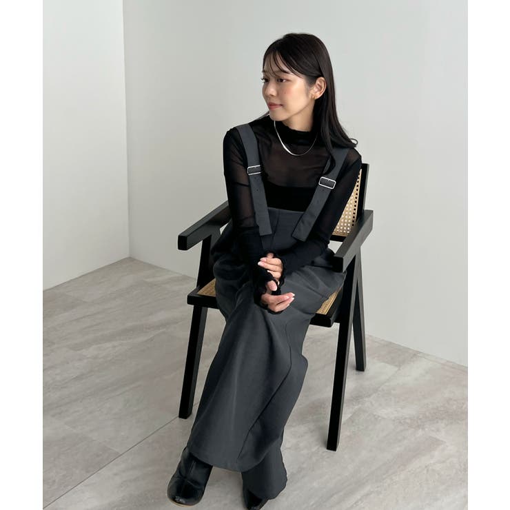 モードなムード香る。ベルトショルダーサロペット | futier land | 詳細画像21 