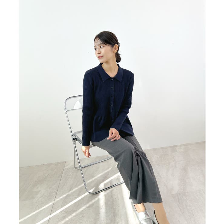 春新色追加！上品な大人へ。ペプラムリブニット | futier land | 詳細画像34 