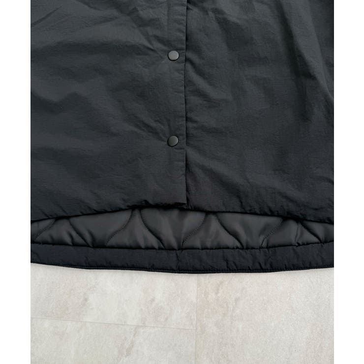 1枚で即こなれ感。サイドジップノーカラー中綿ジャケット | futier land | 詳細画像36 