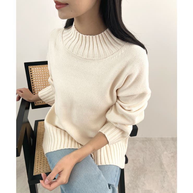 バックスリットオーバーニット | futier land | 詳細画像14 