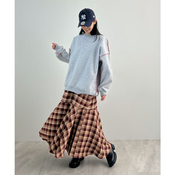 秋ムード高まる。チェックキャミOP | futier land | 詳細画像14 