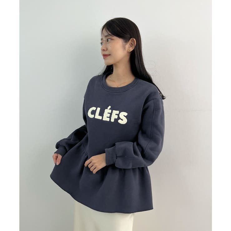 裾のフリルが映える！CLEFSロゴフリルスウェット | futier land | 詳細画像21 