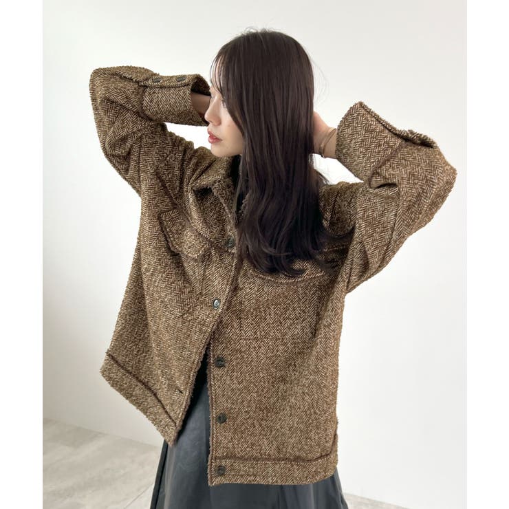 さらっと羽織って今っぽく。ツイードフリンジミドルCPOJK | futier land | 詳細画像27 