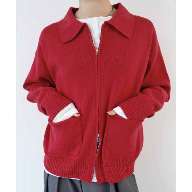 《ABYS》ラフに羽織れてこなれる。zip付ニットカーディガン | futier land | 詳細画像19 