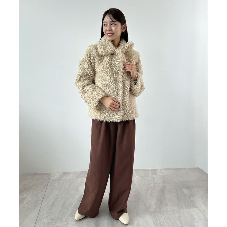ふんわり起毛で包み込む。ピーチ起毛タックサロペット | futier land | 詳細画像27 