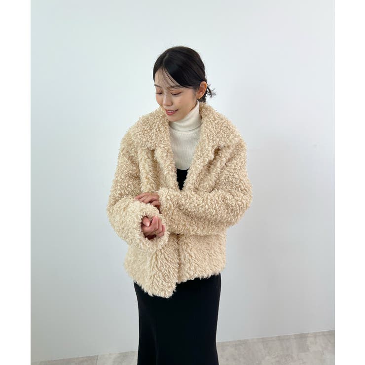 もこもこプードルファー。2wayカラープードルジャケット | futier land | 詳細画像28 