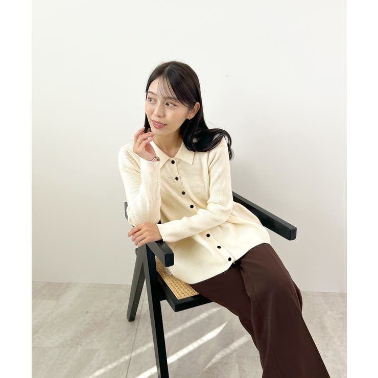 春新色追加！上品な大人へ。ペプラムリブニット | futier land | 詳細画像20 
