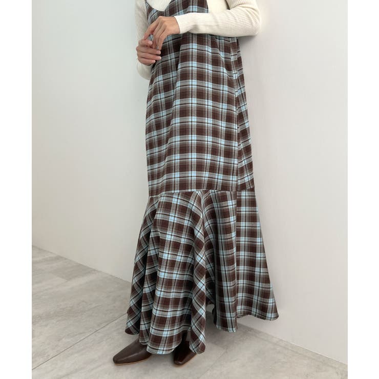 秋ムード高まる。チェックキャミOP | futier land | 詳細画像21 