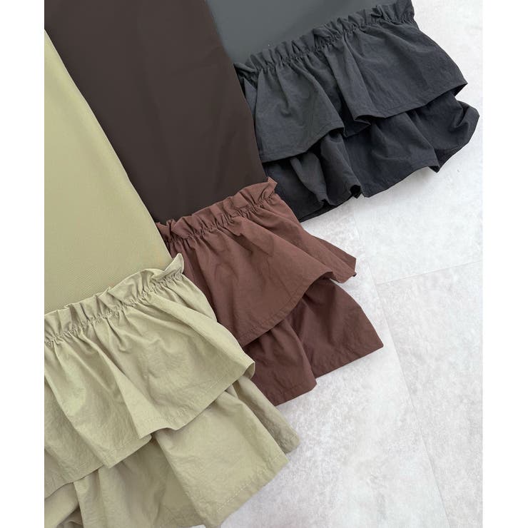 動きに華やぎを添える。ティアードフリルヘムスカート | futier land | 詳細画像35 