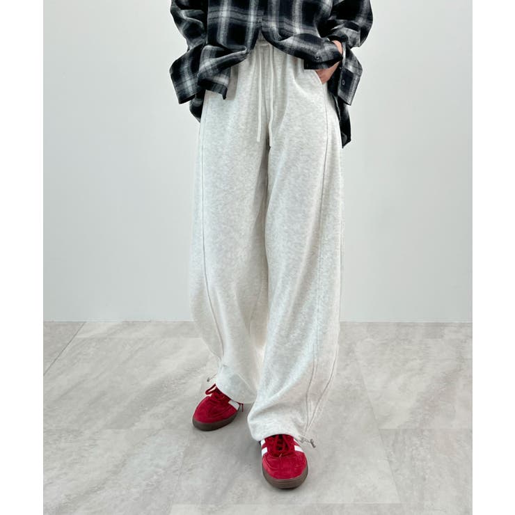 ライトグレー | ラフに決まる。裾ドロストカーブスウェットパンツ | futier land