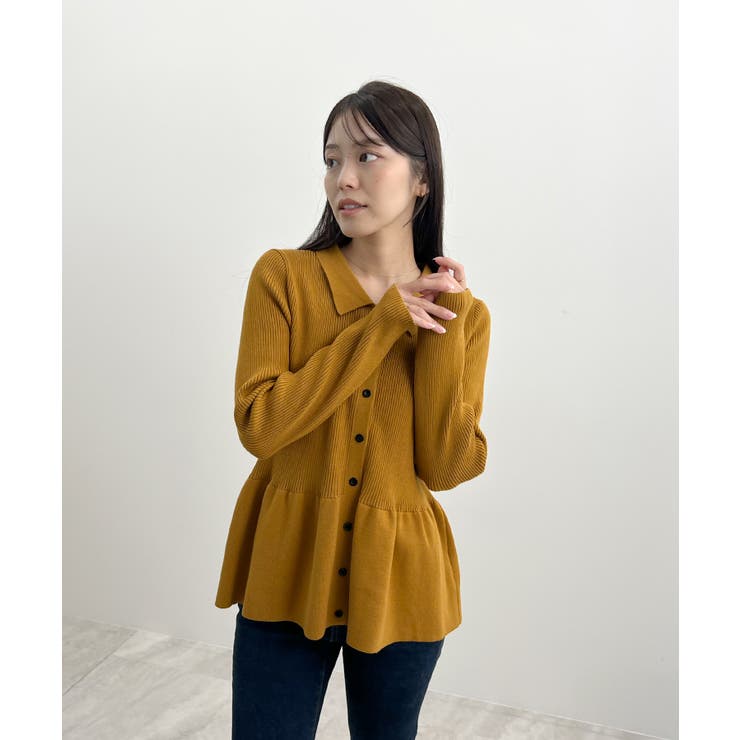 春新色追加！上品な大人へ。ペプラムリブニット | futier land | 詳細画像18 