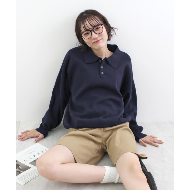《ABYS》大人カジュアルが叶う。襟付きポロカラーニットトップス | futier land | 詳細画像36 