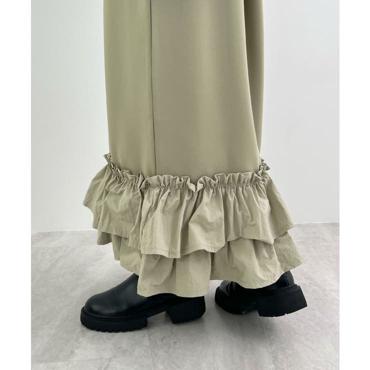 動きに華やぎを添える。ティアードフリルヘムスカート | futier land | 詳細画像30 