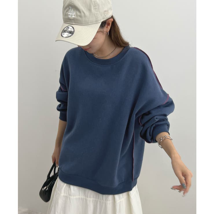 オトナ配色カラー。リンキングスウェットプルオーバー | futier land | 詳細画像40 