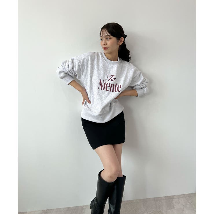 コンパクトで今っぽい。短丈ロゴスウェット | futier land | 詳細画像20 