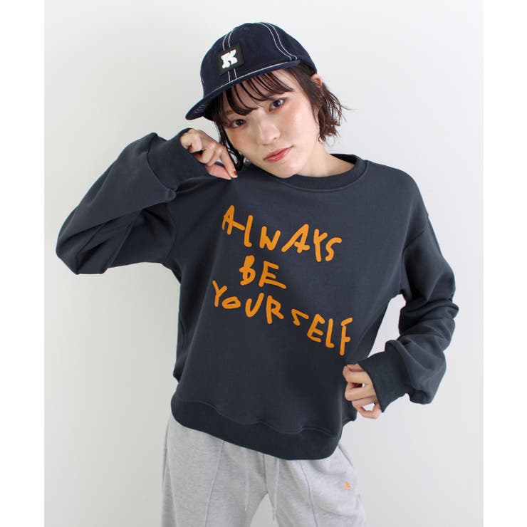 《ABYS》カジュアルに映える。配色ロゴプリント裏毛スウエット | futier land | 詳細画像32 