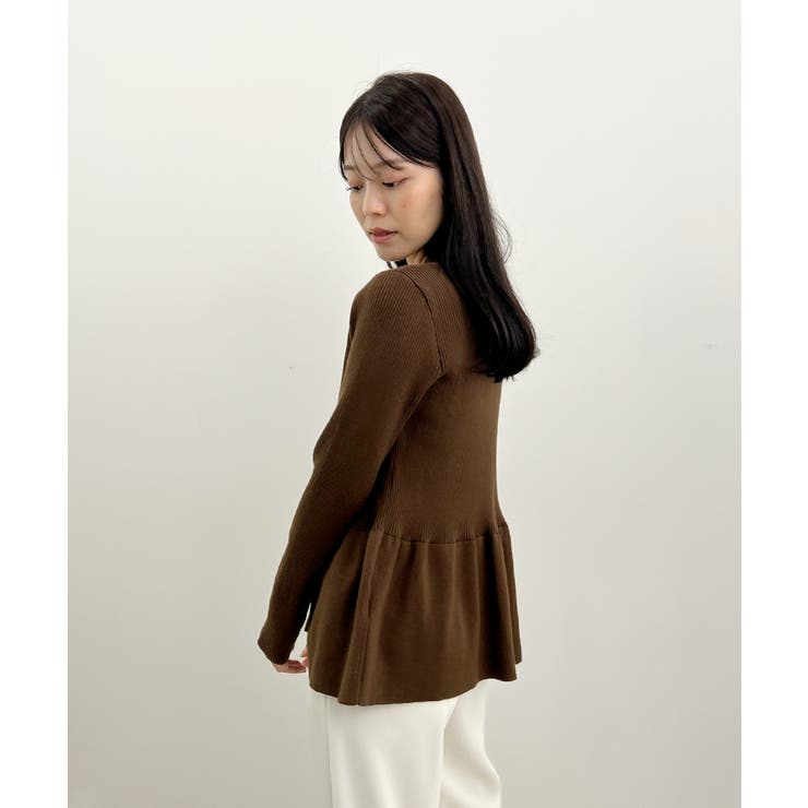 春新色追加！上品な大人へ。ペプラムリブニット | futier land | 詳細画像27 