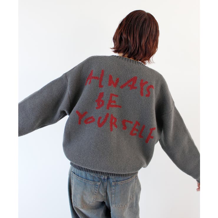 《ABYS》後ろ姿も可愛く決まる。バックロゴニットトップス | futier land | 詳細画像21 