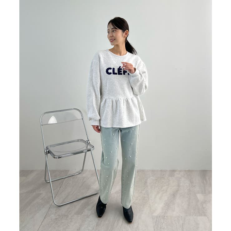裾のフリルが映える！CLEFSロゴフリルスウェット | futier land | 詳細画像30 