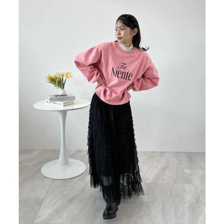 コンパクトで今っぽい。短丈ロゴスウェット | futier land | 詳細画像18 