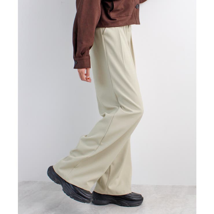 ゆるっと楽ちん。ツータックワイドストレートスラックス/ロング丈 | futier land | 詳細画像24 