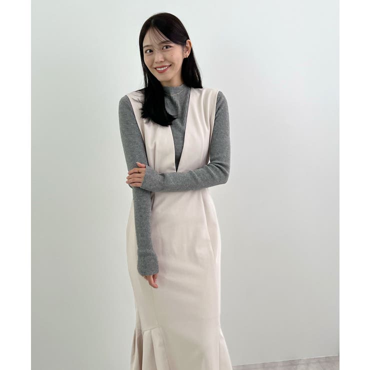 抜かりない360度美シルエット。サイドタックマーメイドワンピース | futier land | 詳細画像13 