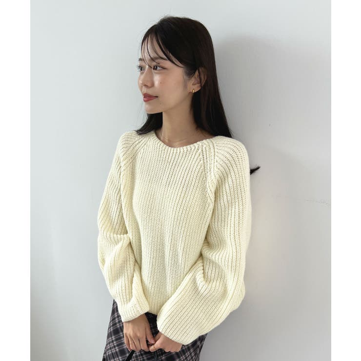 上品溢れるアクセント。袖ボタンKNIT | futier land | 詳細画像12 