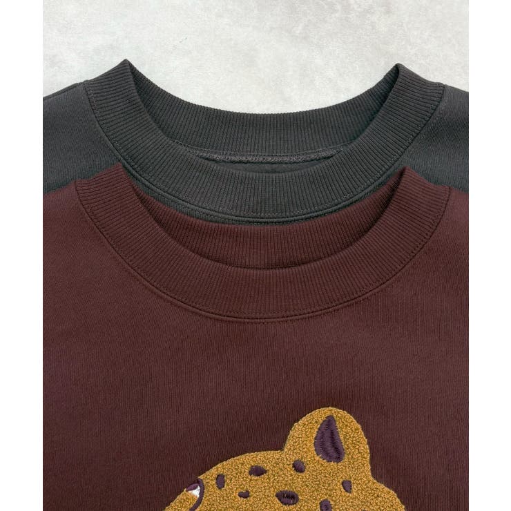 主役級レオパードで着映える。レオパード相良ショート丈スウェットトップス | futier land | 詳細画像27 