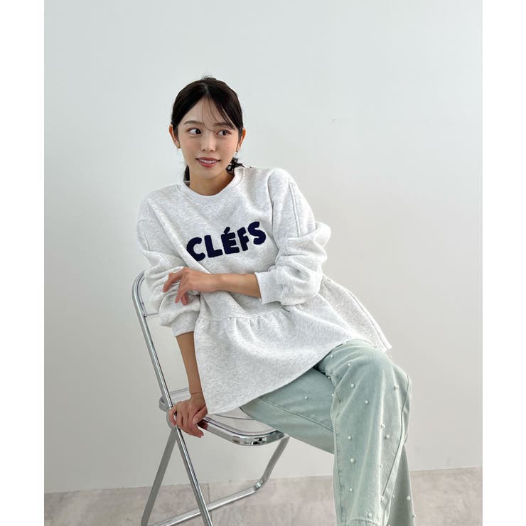 裾のフリルが映える！CLEFSロゴフリルスウェット | futier land | 詳細画像29 
