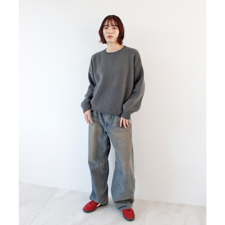 《ABYS》後ろ姿も可愛く決まる。バックロゴニットトップス | futier land | 詳細画像16 