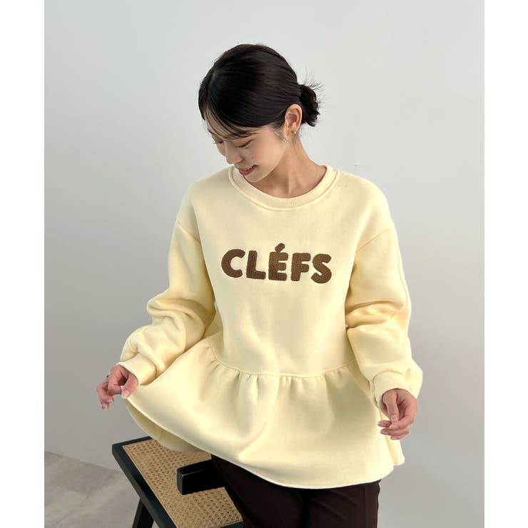 裾のフリルが映える！CLEFSロゴフリルスウェット | futier land | 詳細画像19 