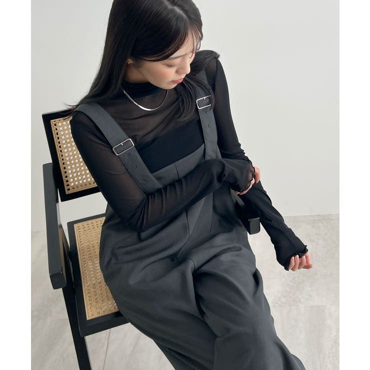 モードなムード香る。ベルトショルダーサロペット | futier land | 詳細画像19 