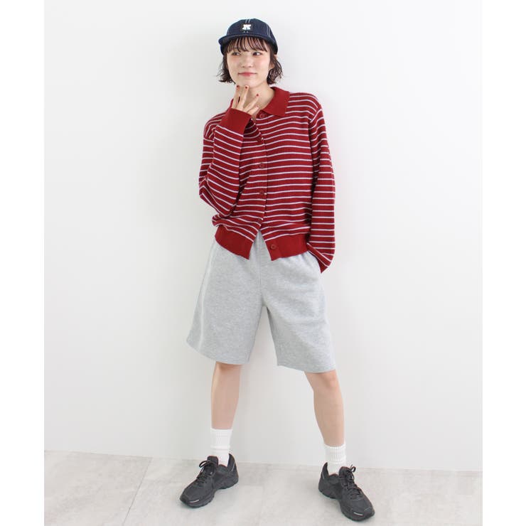 《ABYS》トレンド感ある配色。襟付きボーダーニット | futier land | 詳細画像20 