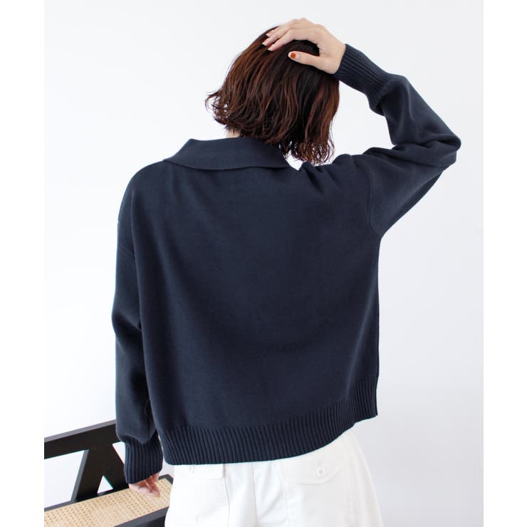 《ABYS》ラフに羽織れてこなれる。zip付ニットカーディガン | futier land | 詳細画像28 