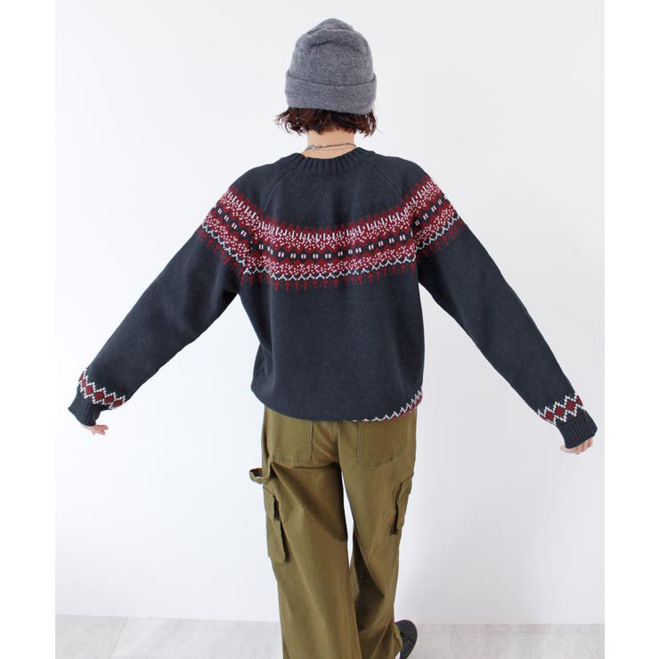 《ABYS》季節感たっぷりの定番ニット。ノルディック柄ニットプルオーバー | futier land | 詳細画像18 