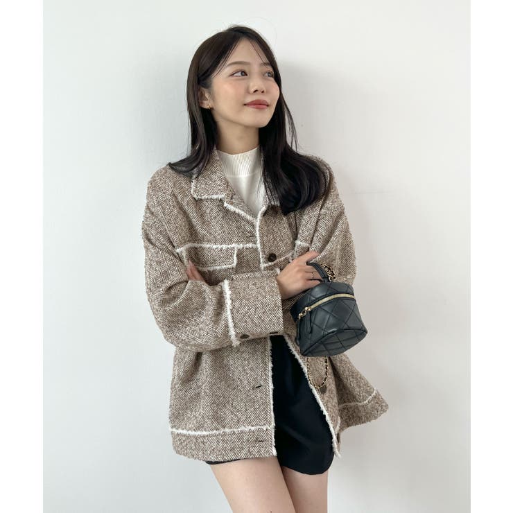 さらっと羽織って今っぽく。ツイードフリンジミドルCPOJK | futier land | 詳細画像22 