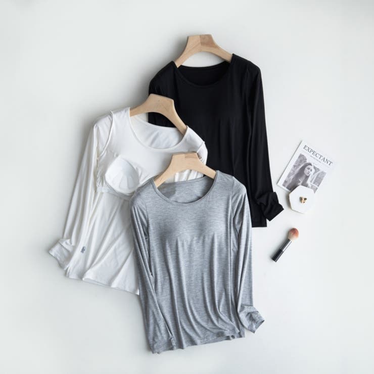 Tシャツ ロングTシャツ カップ付き | Gain-Mart | 詳細画像3 