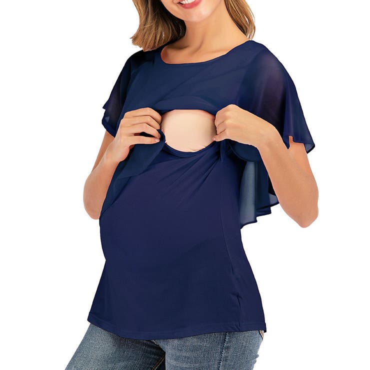 マタニティ シフォン トップス | Gain-Mart | 詳細画像4 