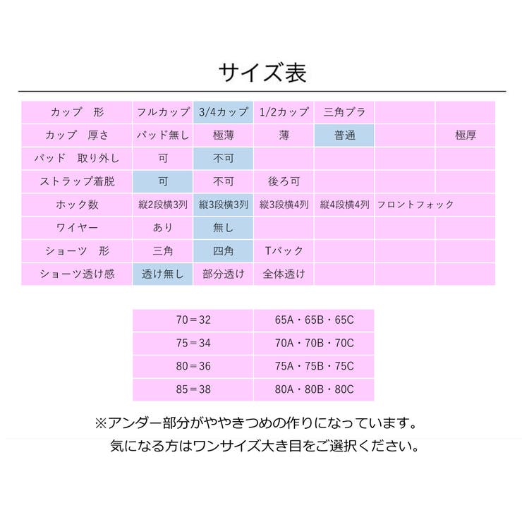 レース ノンワイヤー ブラショーツ | Gain-Mart | 詳細画像14 