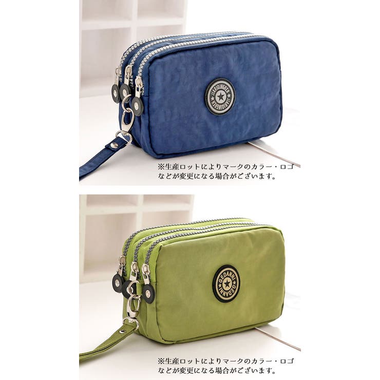 ナイロンポーチ 3ファスナー 小物入れ | Gain-Mart | 詳細画像7 