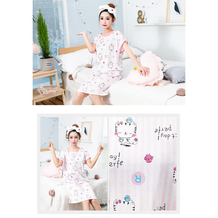 半袖 ワンピース ルームウェア | Gain-Mart | 詳細画像4 