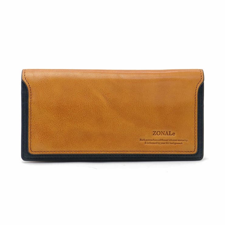 ブラウンxネイビー | ゾナール 長財布 ZONALe | ギャレリア Bag＆Luggage