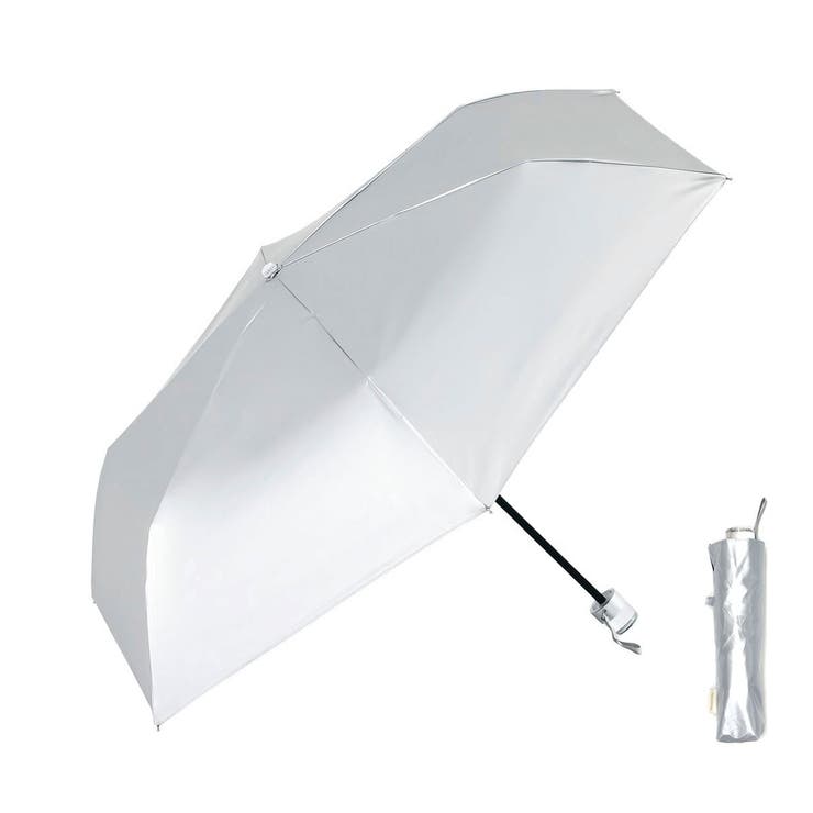 シルバー | because 折りたたみ傘 軽量 | ギャレリア Bag＆Luggage