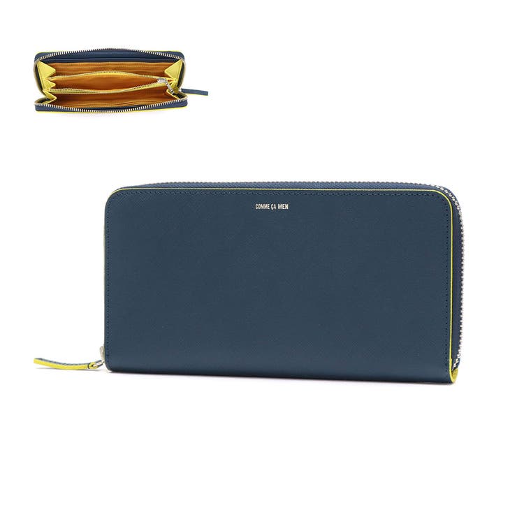 ネイビー×イエロー | コムサメン 長財布 COMME | ギャレリア Bag＆Luggage