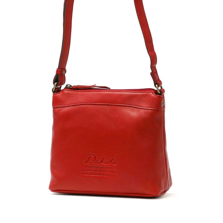 美品　ダコタ ショルダーバッグ　レッド ダコタ Dakota ダコタ ショルダーバッグ レディース レザー 本革