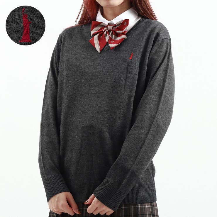 チャコールxレッド(930) | イーストボーイ セーター EASTBOY | ギャレリア Bag＆Luggage