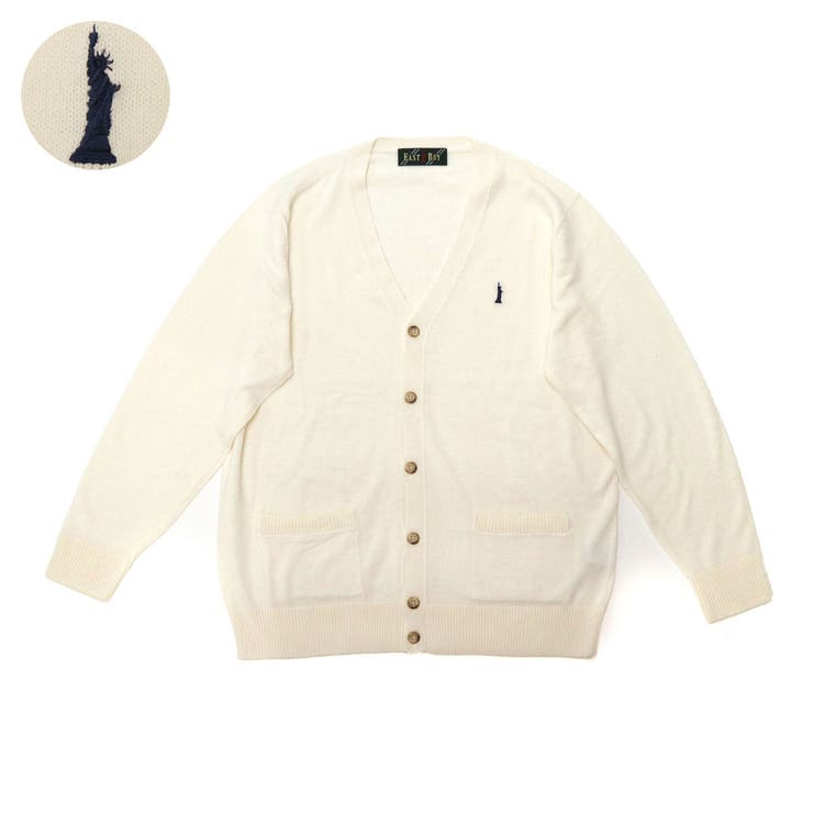 オフホワイトxネイビー(900) | イーストボーイ カーディガン EASTBOY | ギャレリア Bag＆Luggage