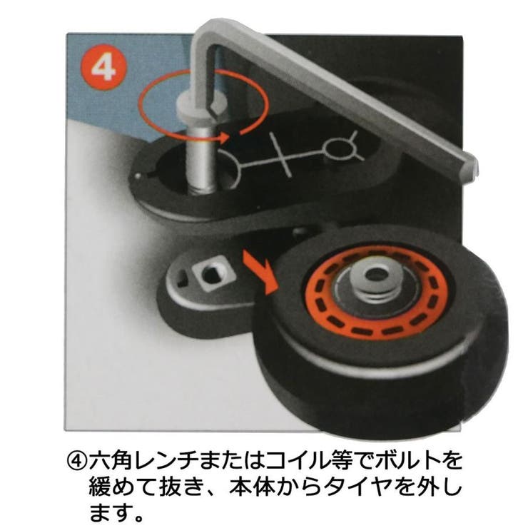 フリクエンター 交換タイヤキット FREQUENTER | ギャレリア Bag＆Luggage | 詳細画像7 