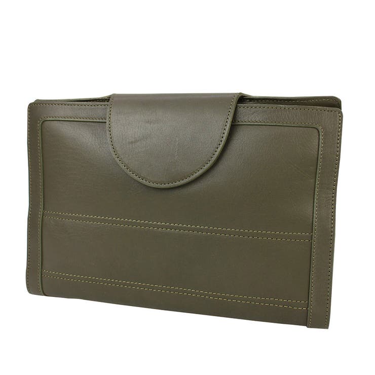 カーキ | ［aniary アニアリ］クラッチバッグ ハンドキルティングレザー | ギャレリア Bag＆Luggage