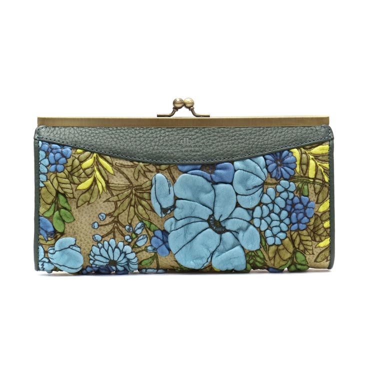 ブルー | ［デコブランシェ］長財布 decobranche がま口 | ギャレリア Bag＆Luggage